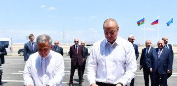President of Azerbaijan Ilham Aliyev and Rais of Tatarstan Rustam Minnikhanov attended the inauguration of Auto Leasing Azerbaijan LLC in the “Araz Valley Economic Zone”