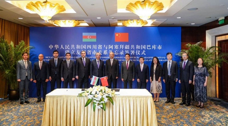 Azerbaijan’s Baku, China’s Sichuan Province sign MoU