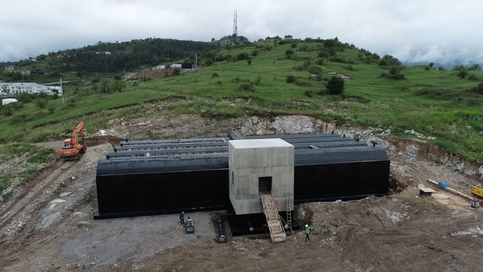 Azerbaijan starts construction of another water reservoir in Shusha