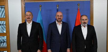 President Ilham Aliyev held trilateral meeting with President of European Council and Prime Minister of Armenia in Brussels (UPDATED)