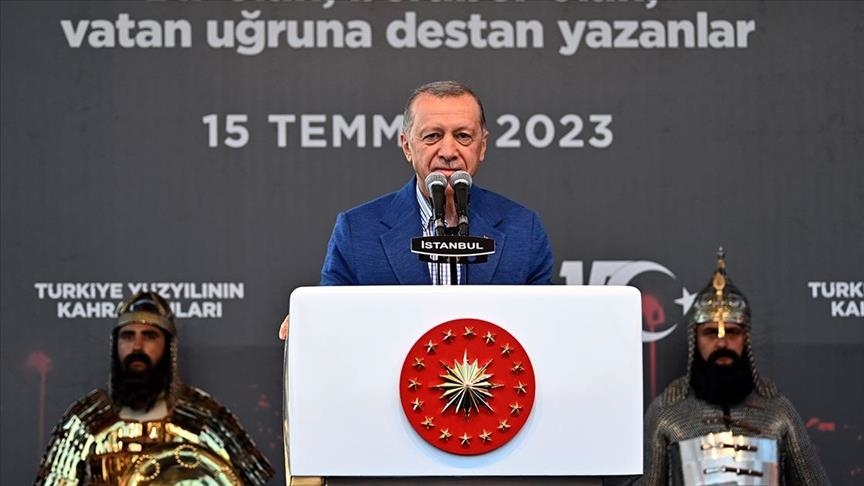 Turkish people will not allow July 15 defeated coup to be forgotten, erased from memory: Erdogan