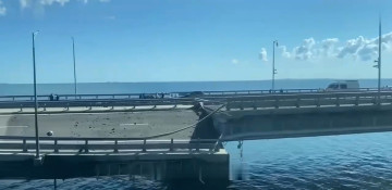 No damage to Crimean Bridge railway track, Russia-backed official says