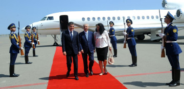 Head of Kurdistan Region of Iraq Nechirvan Barzani arrives in Azerbaijan for working visit
