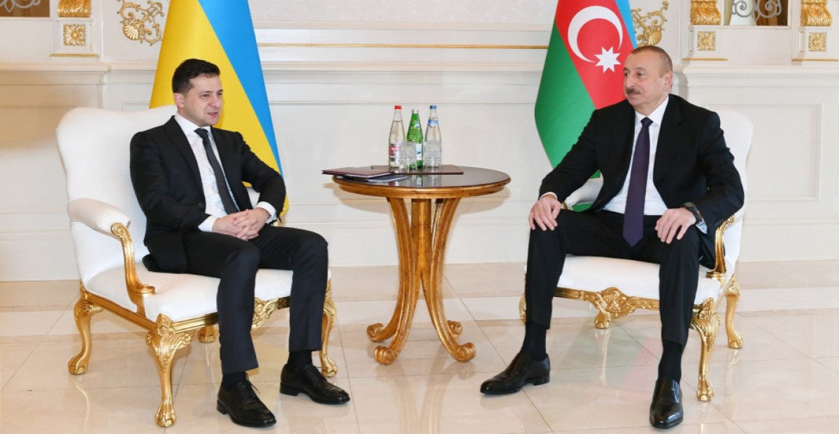 Ukrainian President Volodymyr Zelensky conveyed his gratitude to Azerbaijani President Ilham Aliyev