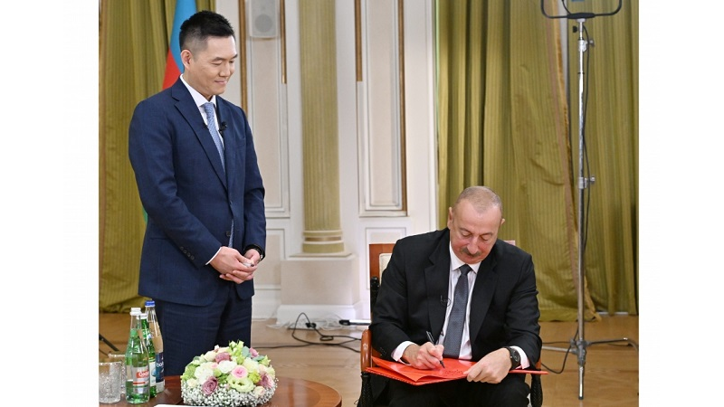 President: Relatively recently, Azerbaijani-Chinese relations have been intensified even more