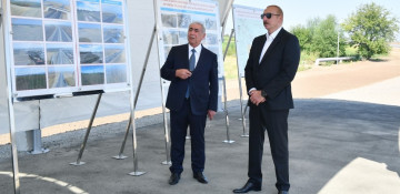 President Ilham Aliyev participated in opening of Ganja-Gazakhbeyli section of Baku-Gazakh-Georgia state border highway