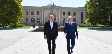 President Ilham Aliyev visits Samukh district