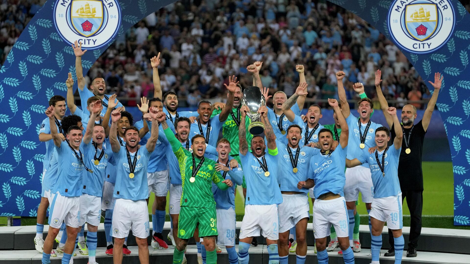 Manchester City clinch UEFA Super Cup