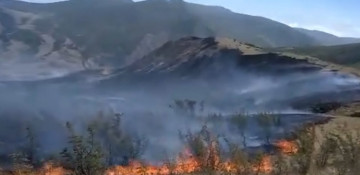 Fire in mountainous terrain in Azerbaijan’s Shamakhi completely extinguished