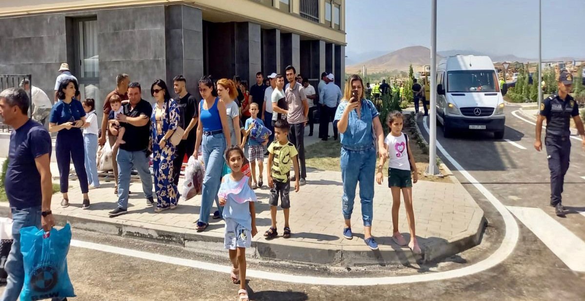 Another group of former IDPs, who moved to Azerbaijan’s Fuzuli city, reached their destination