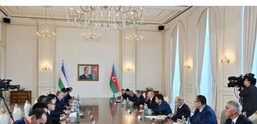 Presidents of Azerbaijan and Uzbekistan held expanded meeting 
