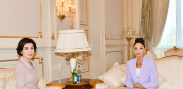 First Lady of Azerbaijan Mehriban Aliyeva met with First Lady of Uzbekistan Ziroatkhon Mirziyoyeva