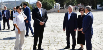 Presidents of Azerbaijan and Uzbekistan and their wives visit Shusha