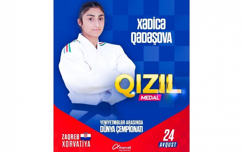 Judoka Khadija Gadashova becomes Azerbaijan’s first-ever female world champion