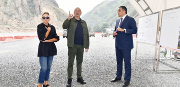 President Ilham Aliyev views construction progress of “Istisu” mineral water bottling plant and “Istisu” Treatment and Recreation Complex