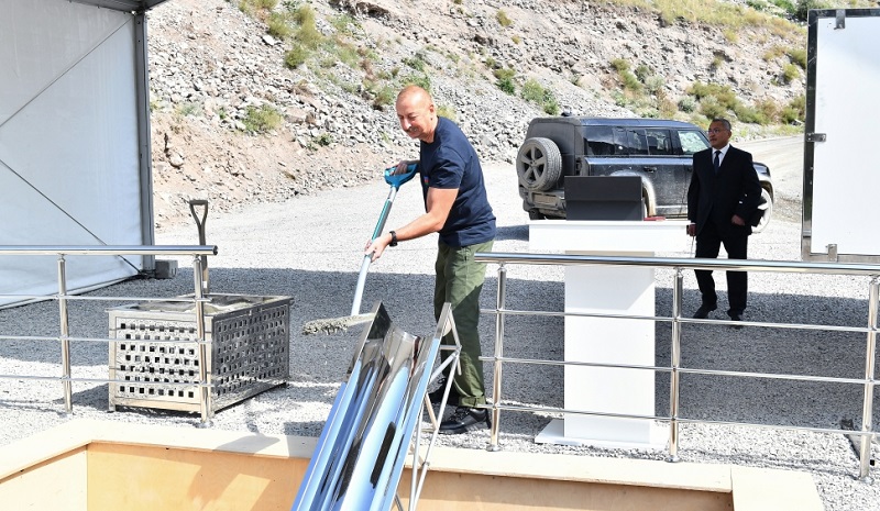 Foundation stone for village of Zar laid in Azerbaijan’s Kalbajar