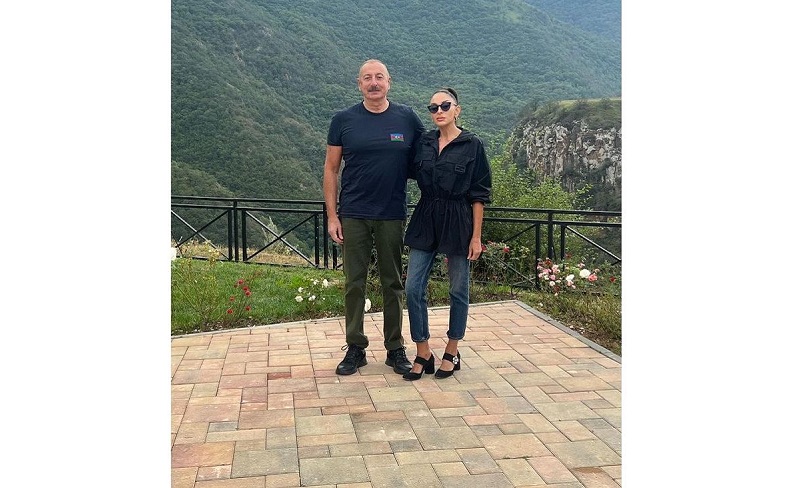 First Vice-President Mehriban Aliyeva shares photos from Kalbajar and Lachin