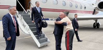 Turkish defense minister arrives in Azerbaijan on official visit
