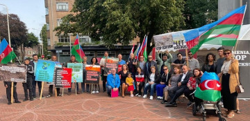 Azerbaijani community protest against Armenian provocations in The Hague
