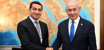 Azerbaijani presidential aide meets with Israeli prime minister