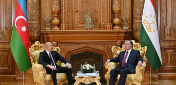 Presidents of Azerbaijan and Tajikistan hold one-on-one meeting in Dushanbe 