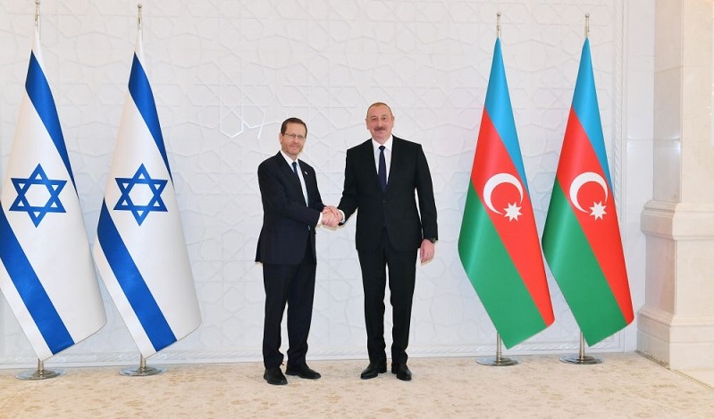 President Ilham Aliyev congratulates Israeli counterpart Isaac Herzog