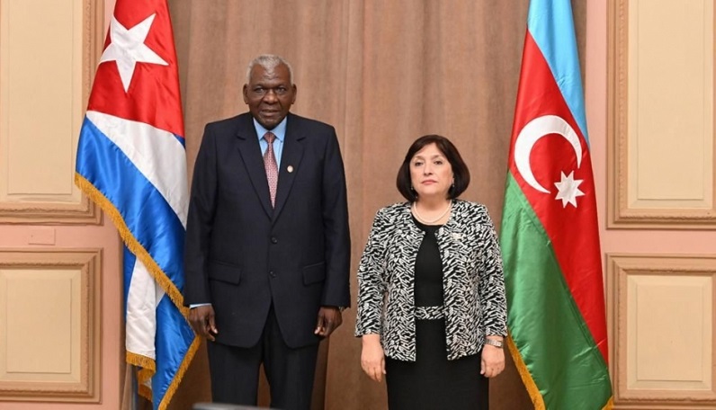 Azerbaijani parliament speaker meets with Cuban counterpart