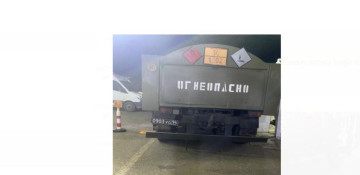 Vehicles of Russian peacekeepers heading to Azerbaijan’s Khankendi