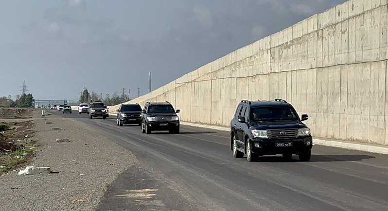 Representatives of Garabagh’s Armenian residents en route to Yevlakh 