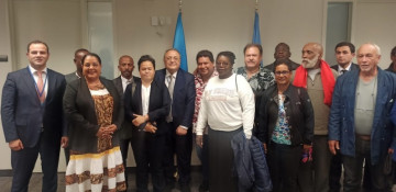 Azerbaijan’s permanent representative to UN meets with reps from French overseas territories