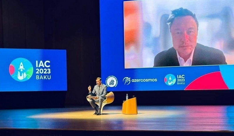 SpaceX founder Elon Musk joins online Q&A session at IAC 2023 Congress in Baku