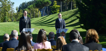 President of Azerbaijan and Prime Minister of Georgia are making press statements