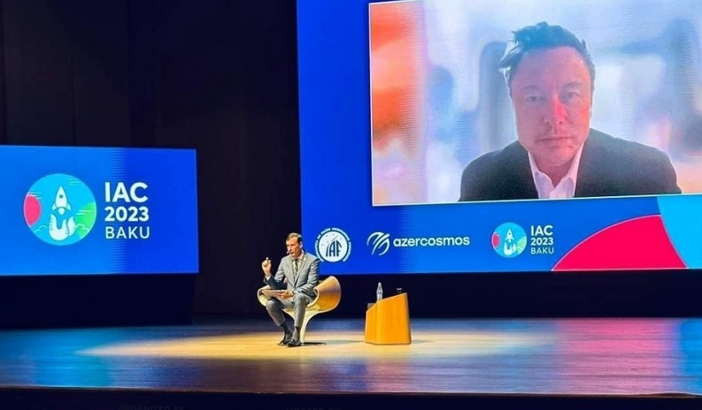 Elon Musk's online speech at International Astronautical Congress in Baku tops 40 million views