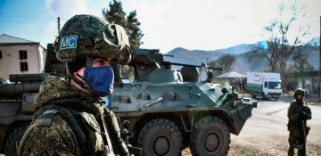 Russian peacekeepers close down another post in Azerbaijan's Garabagh