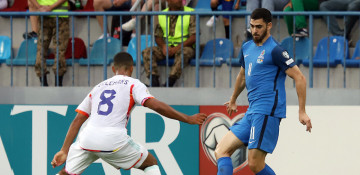 Azerbaijani national football teams beats Estonia