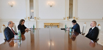 President Ilham Aliyev receives President of Turkish Republic of Northern Cyprus Ersin Tatar