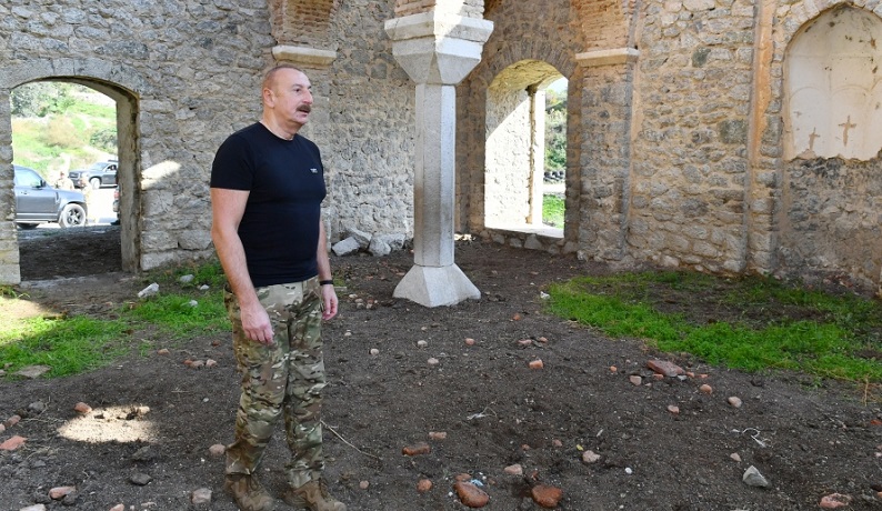 Azerbaijani president visits village of Malibeyli in Shusha district