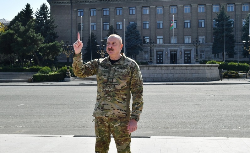 President Ilham Aliyev: Today we are in center of Khankendi, under the Flag of Azerbaijan, and it is a historic event