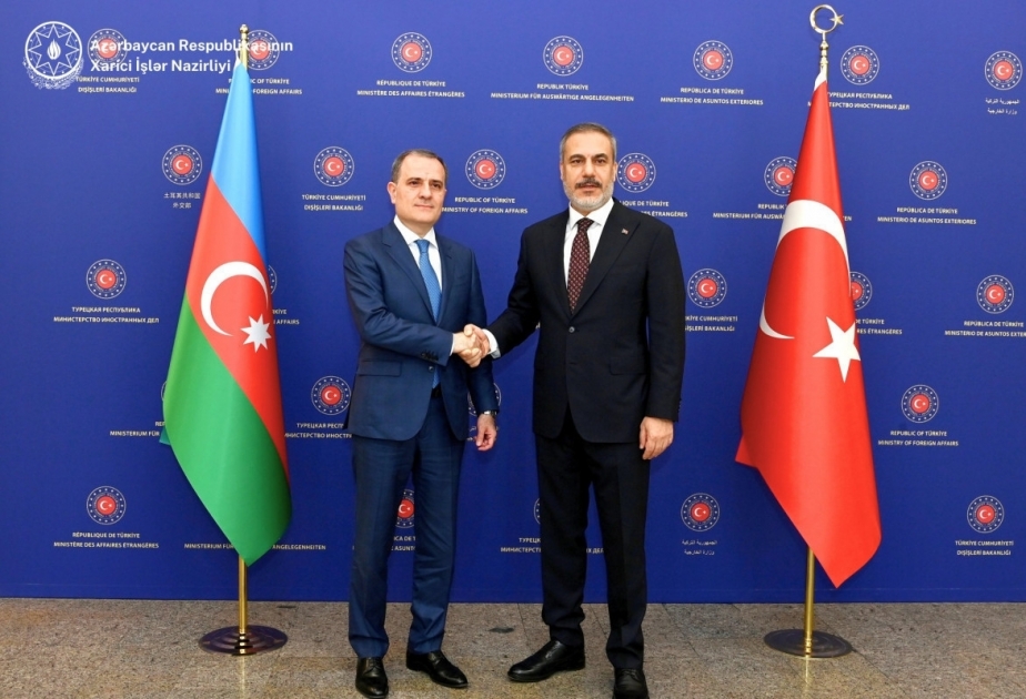 Azerbaijani, Turkish FMs discuss peace agenda with Armenia
