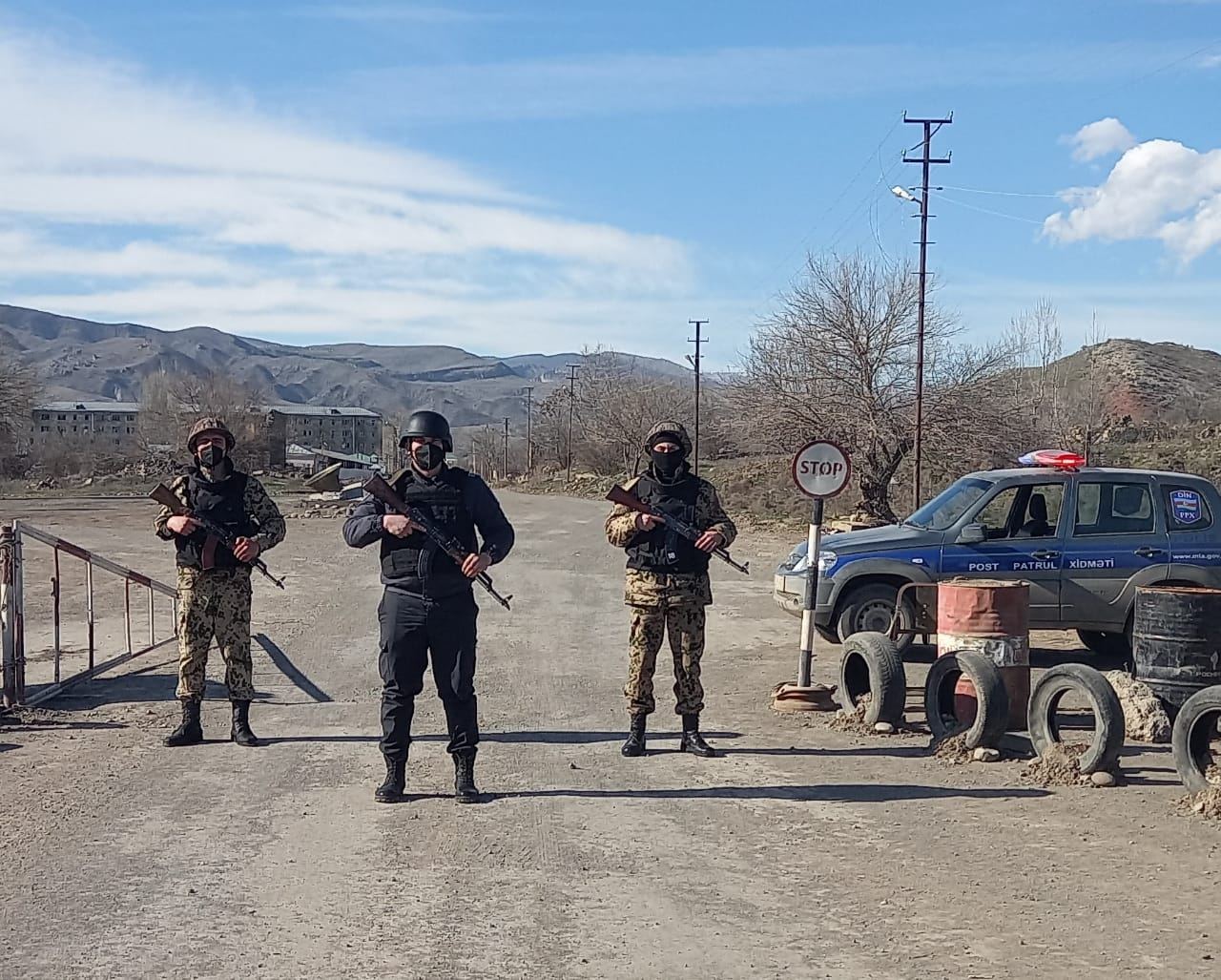 Azerbaijan's Interior Ministry shares footage of service in liberated areas  (PHOTO)