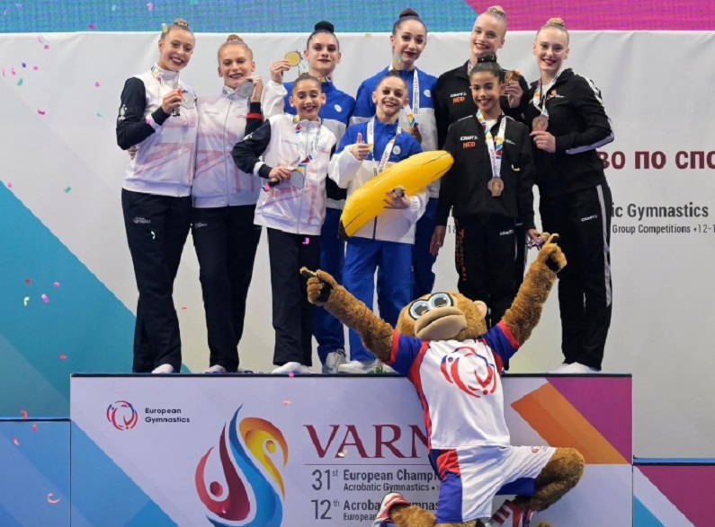 Azerbaijani acrobatic gymnasts win seven golds at European Championships