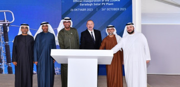 President Ilham Aliyev attends official opening ceremony of 230 MW Garadagh Solar Power Plant