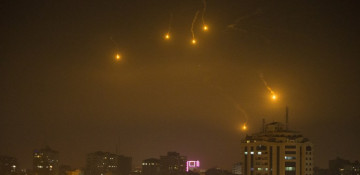 Rocket seen hitting courtyard of school in Israeli city overlooking Gaza