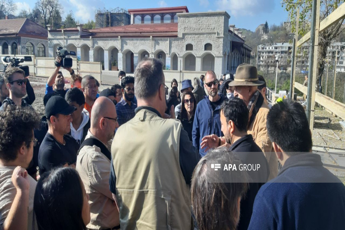 Foreign travelers begun their visit to Azerbaijan's Shusha