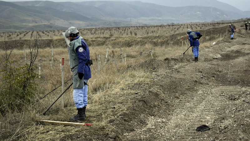 Azerbaijan continues demining operations in its liberated territories