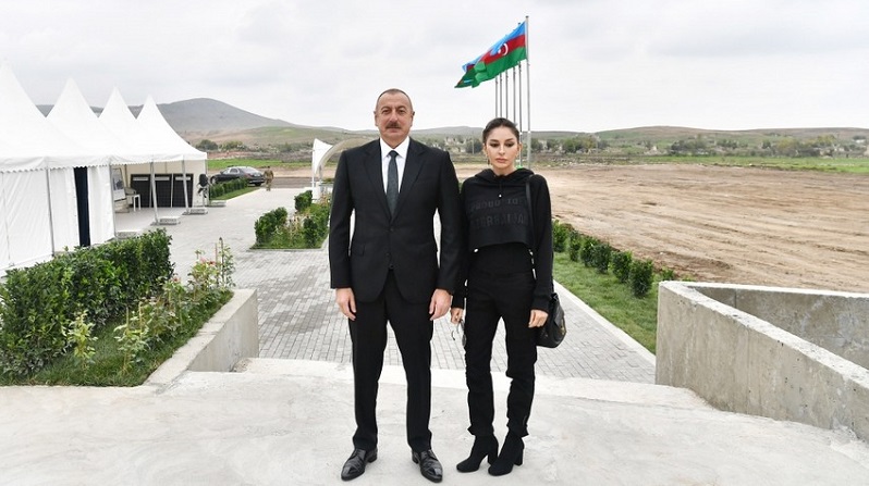 President Ilham Aliyev and First Lady Mehriban Aliyeva visits Vangli village of Kalbajar district