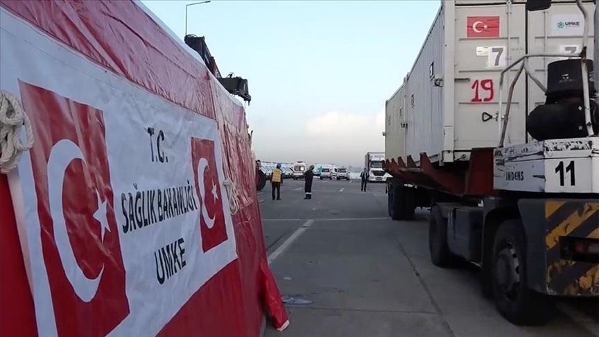 Türkiye sends field hospital aid ship to Egypt for Gaza