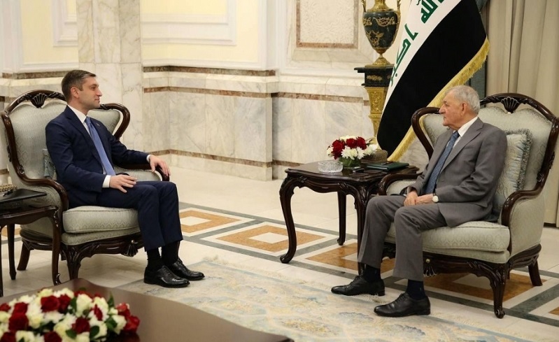 Iraqi president hails growing relations with Azerbaijan
