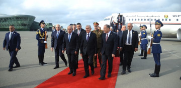 Iraq’s president arrives in Azerbaijan for official visit 