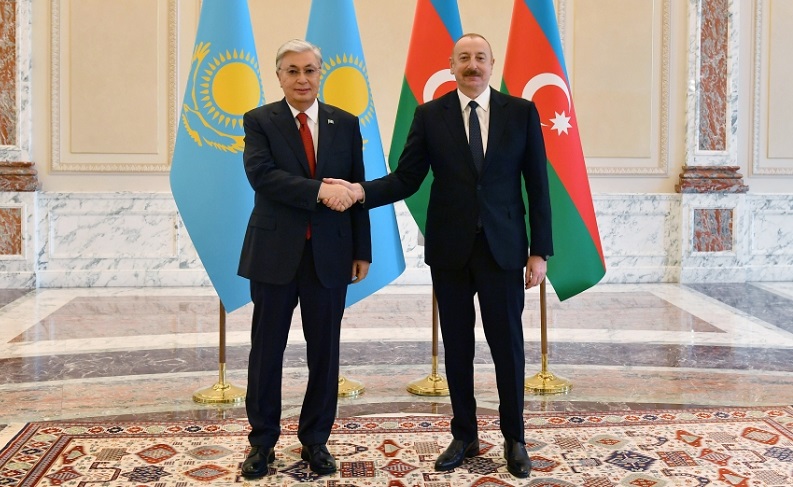 President Ilham Aliyev meets with President of Kazakhstan Kassym-Jomart Tokayev